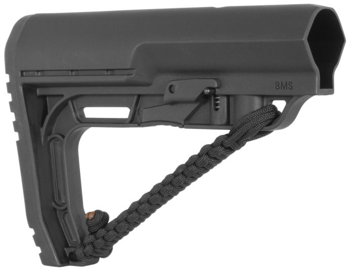 Приклад MFT BMS Battlelink Minimalist Stock Commercial із плетеним ремінцем Black BMSNRAT-BL