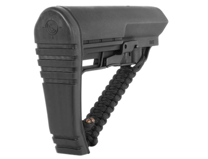 Приклад MFT BMS Battlelink Minimalist Stock Commercial із плетеним ремінцем Black BMSNRAT-BL