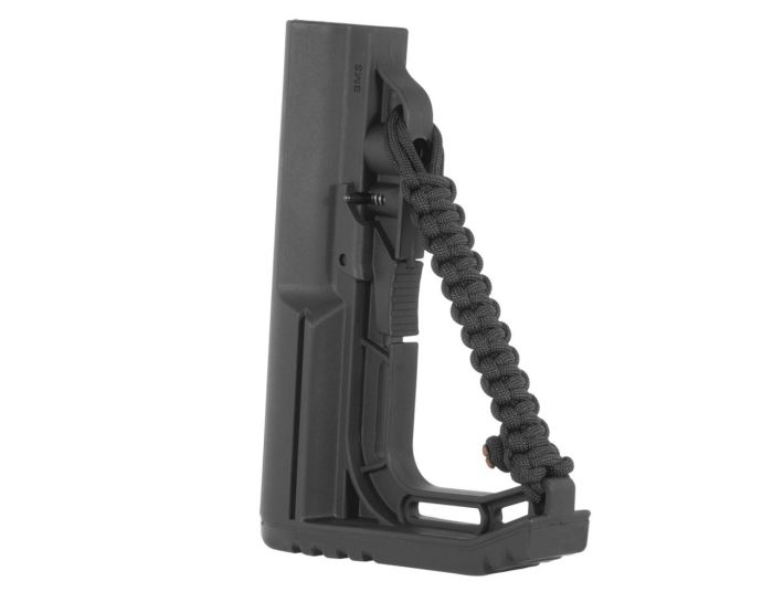 Приклад MFT BMS Battlelink Minimalist Stock Commercial із плетеним ремінцем Black BMSNRAT-BL