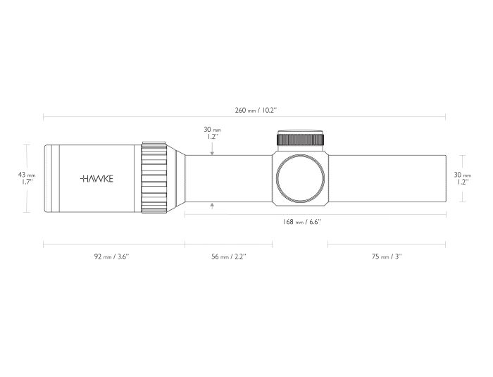 Приціл Hawke Vantage 30 WA 1-4х24 сітка L4A Dot з підсвічуванням (14273)