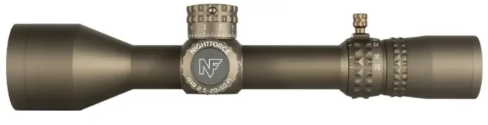 Приціл Nightforce NX8 2.5-20x50 F1 ZeroS сітка Mil-XT Dark Earth C665