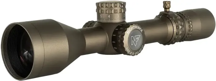 Приціл Nightforce NX8 2.5-20x50 F1 ZeroS сітка Mil-XT Dark Earth C665