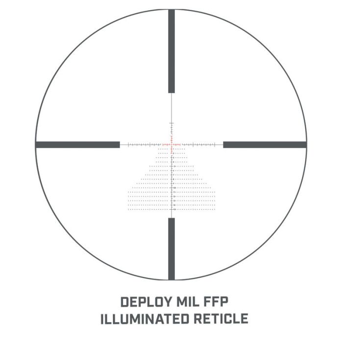 Приціл оптичний Bushnell Match Pro 6-24x50 сітка Deploy MIL з підсвічуванням