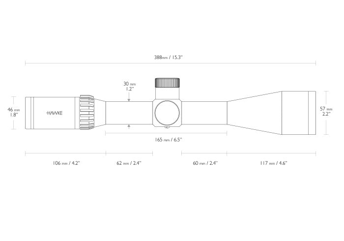 Приціл Hawke Airmax 30 WA SF 8-32х50 сітка AMX IR з підсвічуванням (13341)