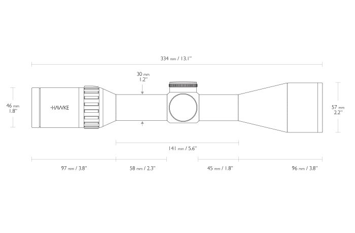 Приціл оптичний Hawke Endurance 30 WA 2.5-10х50 сітка LR Dot 8х з підсвічуванням (16320)