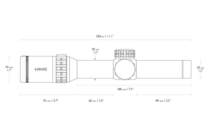 Приціл оптичний Hawke Frontier 30 1-6x24 cітка L4A Dot з підсвічуванням (18400)