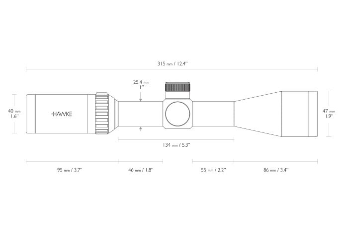 Приціл оптичний Hawke Vantage 3-9х40 сітка Mil Dot (14121)