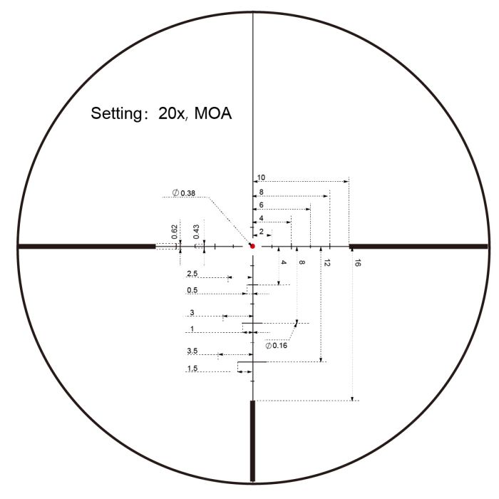 Приціл оптичний Vector Optics Continental 3-24X56 30 мм SFP ED SCOL-50