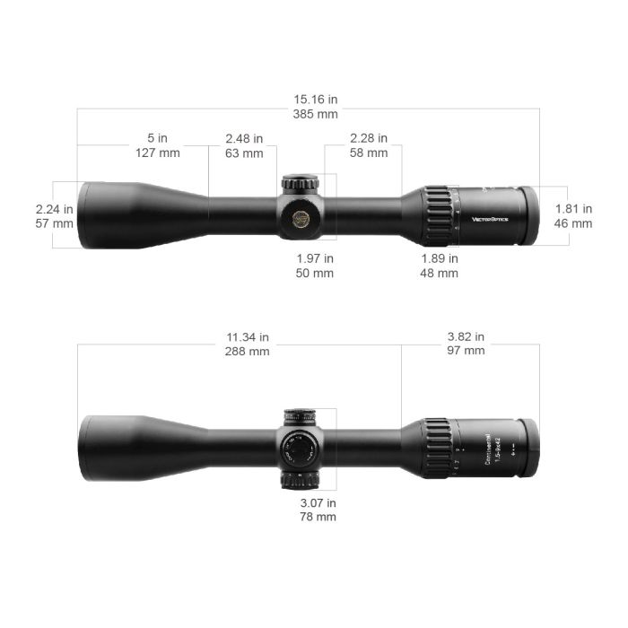 Приціл оптичний Vector Optics Continental X6 1.5-9x42 SFP SCOM-23