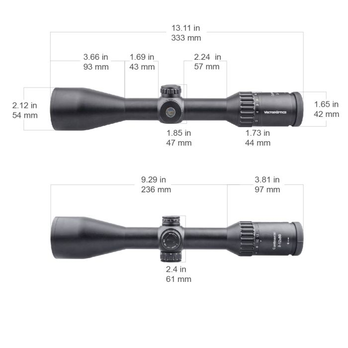 Приціл оптичний Vector Optics Continental X6 2-12x50 G4 SFP SCOM-15