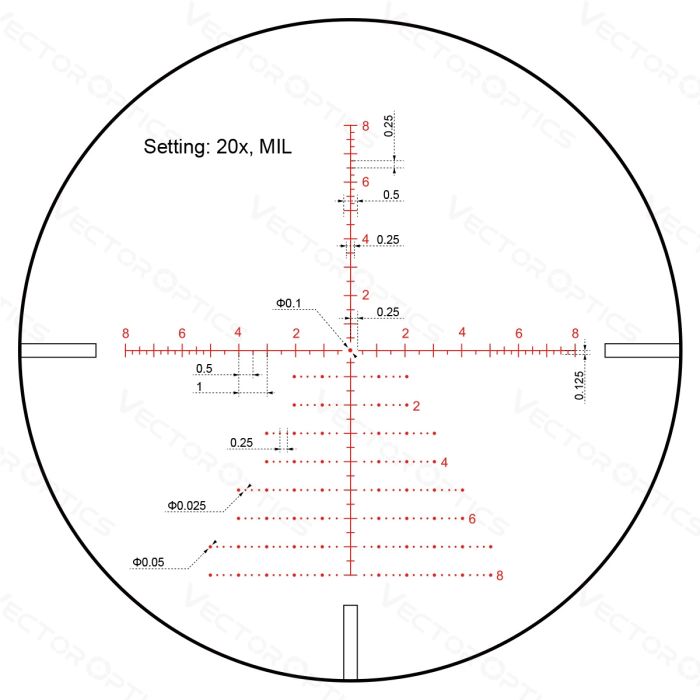 Приціл оптичний Vector Optics Continental X6 Tactical 5-30X56 30 mm Illum SFP ARI SCOL-47