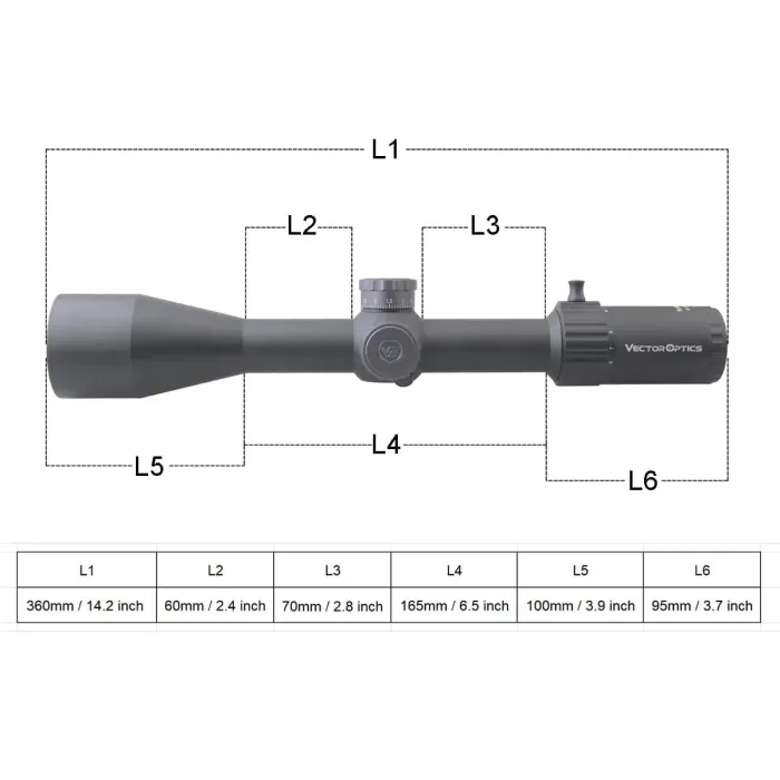 Приціл оптичний Vector Optics Marksman 6-24х50 FFP SCFF-26
