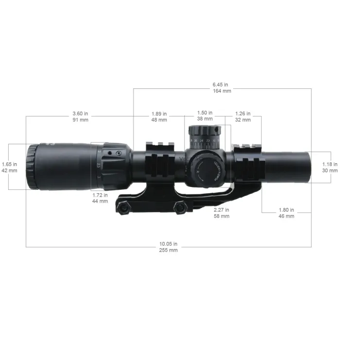 Приціл оптичний Vector Optics Mustang 1-4x24 (30 мм) illum FFP SCFF-36
