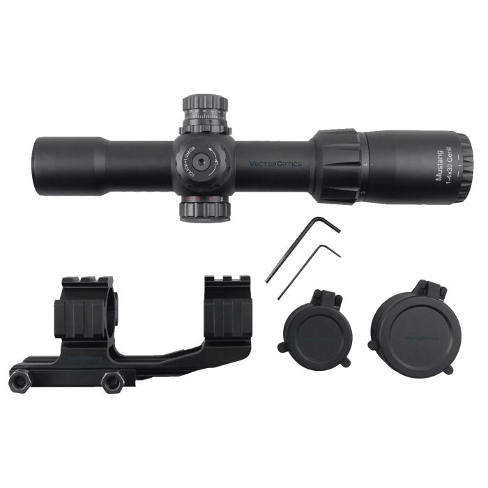 Приціл оптичний Vector Optics MUSTANG GENII 1-4X30 (30 мм) Illum SFP