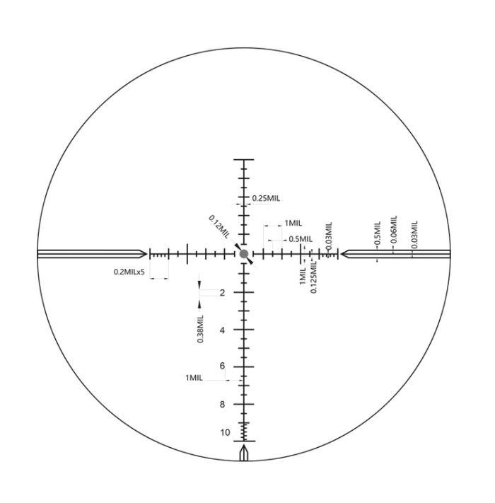 Приціл оптичний XD Precision Black-LR F1 4-24x50 сітка MPX1