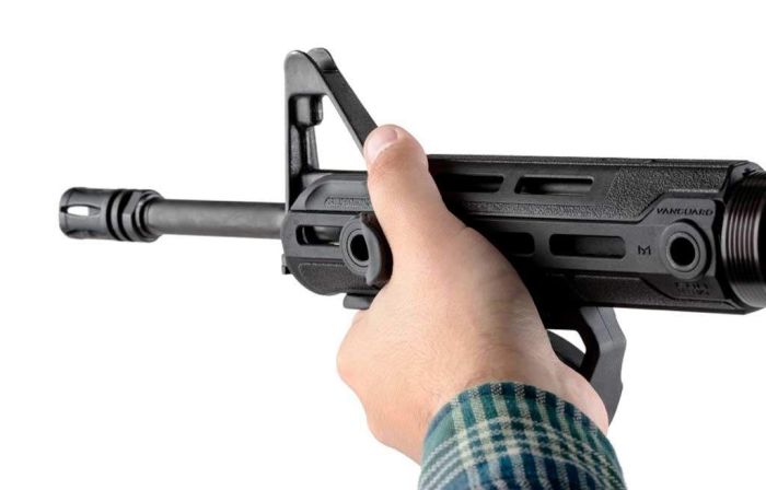 Руків'я переднє FAB Defense PTK-М Black горизонтальна на M-LOK
