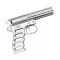 Сигнальний пістолет (ракетниця) F-GUN Skeleton 26,5 мм Метал (мат)