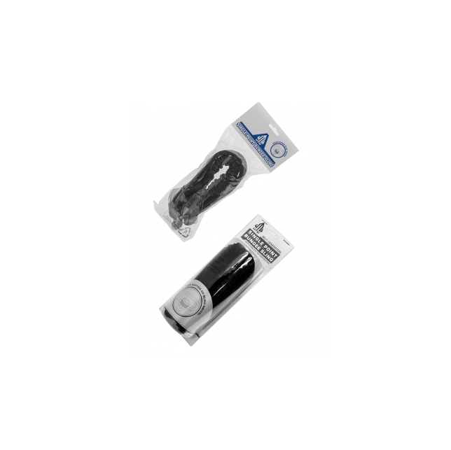 Ремінь рушничний Leapers Bungee 1-точковий з QD-антабками Black PVC-GB507B