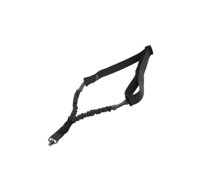 Ремінь рушничний Leapers Bungee 1-точковий з QD-антабками Black PVC-GB507B