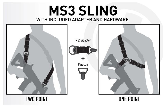 Ремінь збройовий Magpul MS3® Sling GEN2 Black MAG514
