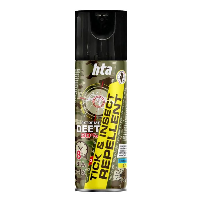 Репелент-спрей від комах HTA Extreme Deet 30% Tick & insect repellent 200 мл