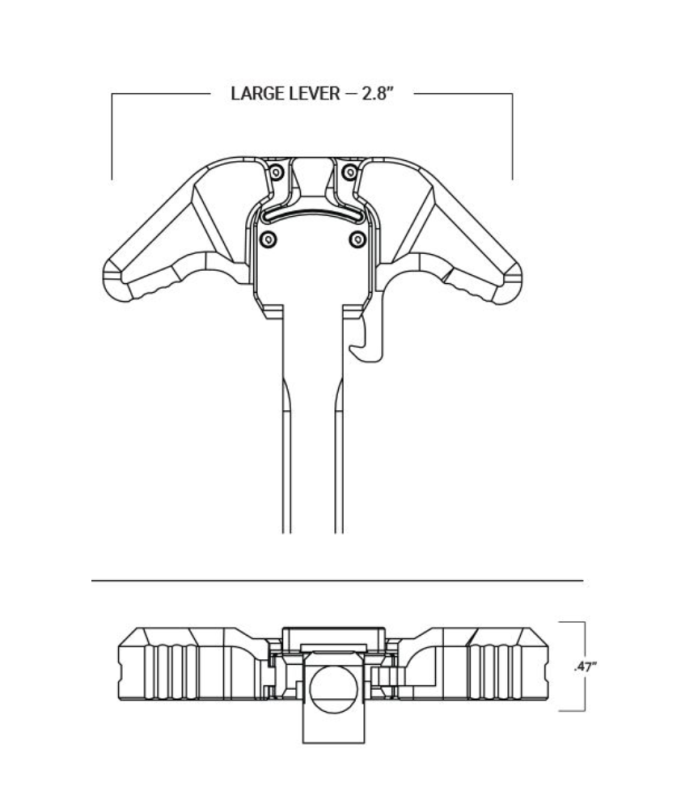 Руків'я зведення затвора Aero Precision Breach Ambi Large Lever AR-10