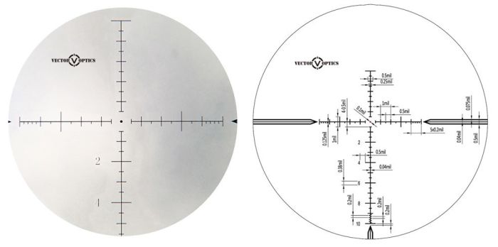 Приціл оптичний Vector Optics Taurus 4-24x50 FFP сітка MPX1 з підсвічуванням SCFF-17