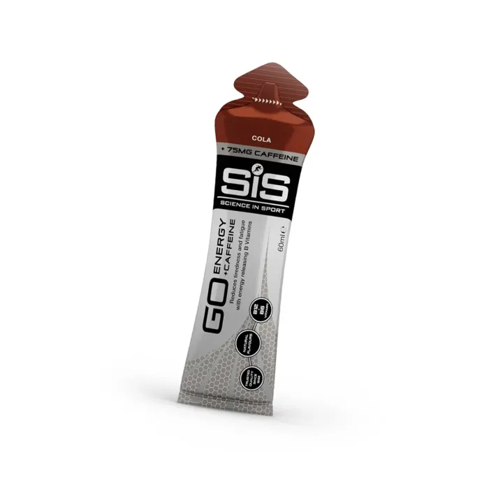 Пітний кофеїновий гель Science in Sport (SiS) GO Energy + Caffeine Gel 60 мл, 75 мг кофеїну, смак Кола (Cola)