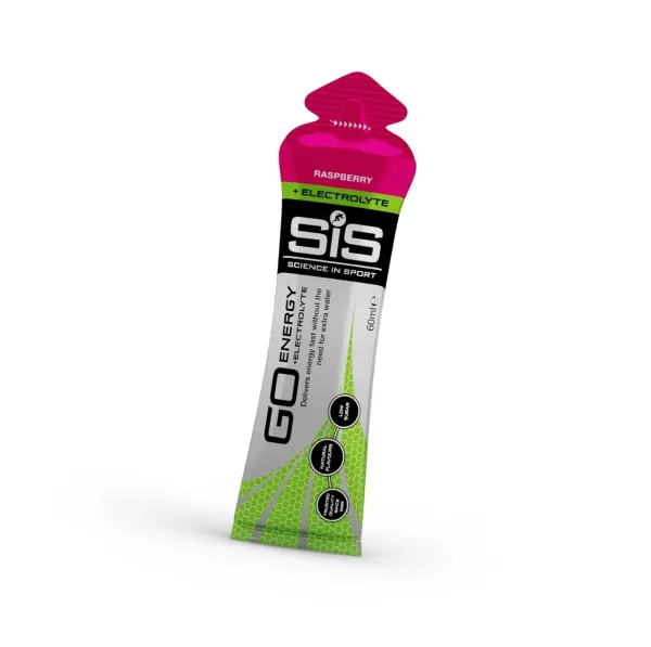Пітний ізотонічний енергетичний гель Science in Sport (SiS) GO Energy + Electrolyte, 60 мл., смак Малина (Raspberry)