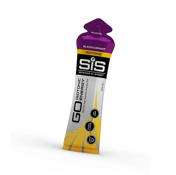 Пітний ізотонічний гель Science in Sport (SiS) GO Isotonic Energy Gel, 60 мл., смак Чорна смородина (Blackcurrant)