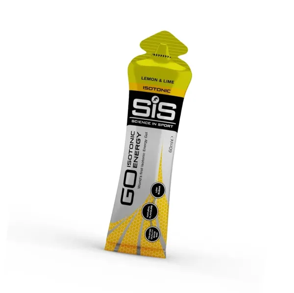 Пітний ізотонічний гель Science in Sport (SiS) GO Isotonic Energy Gel, 60 мл., смак Лимон і лайм (Lemon & Lime)