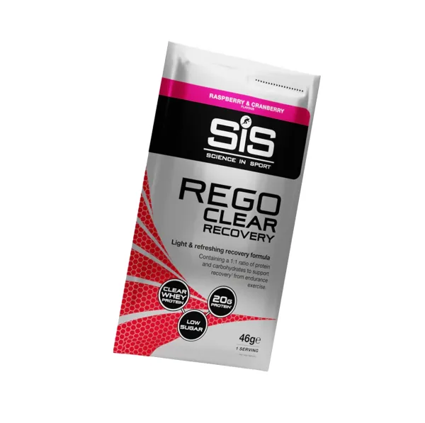 Відновлювальний протеїново-вуглеводний напій Science in Sport (SiS) REGO Clear Recovery, 46 г, (порційний) Малина та Журавлина