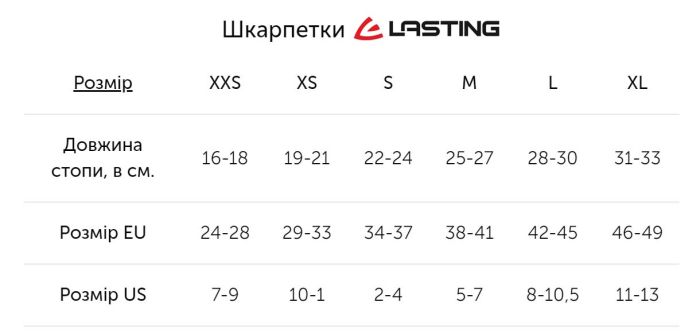 Шкарпетки Lasting ITL Gray