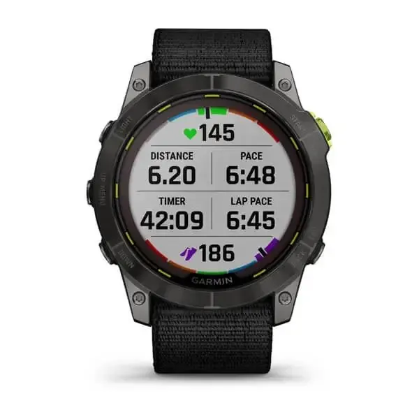 Смарт-годинник Garmin Enduro 2 з чорним нейлоновим ремінцем