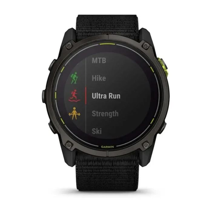 Смарт-годинник Garmin Enduro 3 з чорним нейлоновим ремінцем UltraFit