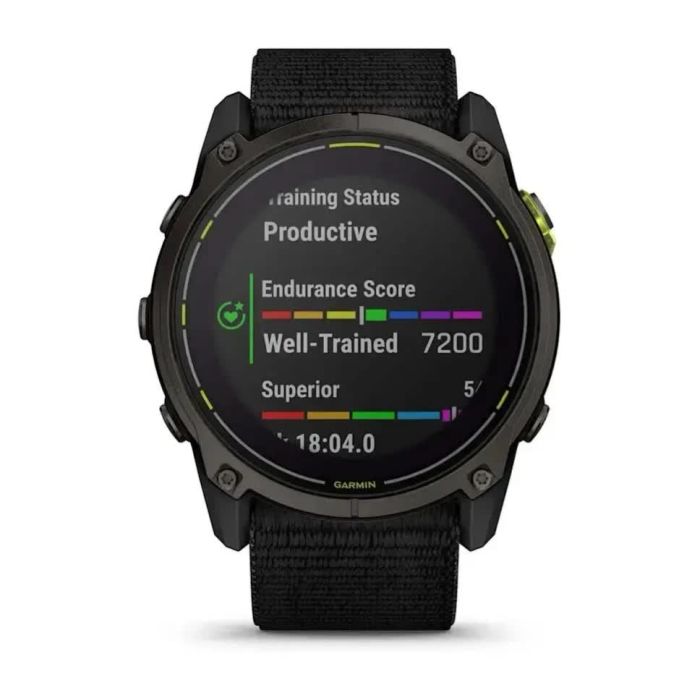 Смарт-годинник Garmin Enduro 3 з чорним нейлоновим ремінцем UltraFit