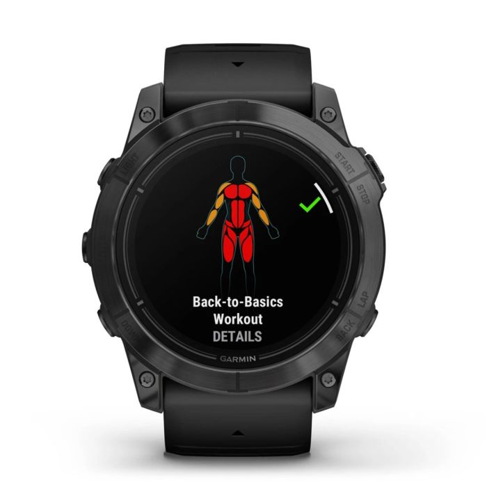 Смарт-годинник Garmin epix Pro Gen 2 Standard Edition 51 mm сланцевий сірий з чорним ремінцем