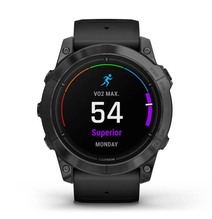 Смарт-годинник Garmin epix Pro Gen 2 Standard Edition 51 mm сланцевий сірий з чорним ремінцем
