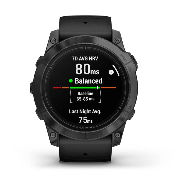 Смарт-годинник Garmin epix Pro Gen 2 Standard Edition 51 mm сланцевий сірий з чорним ремінцем