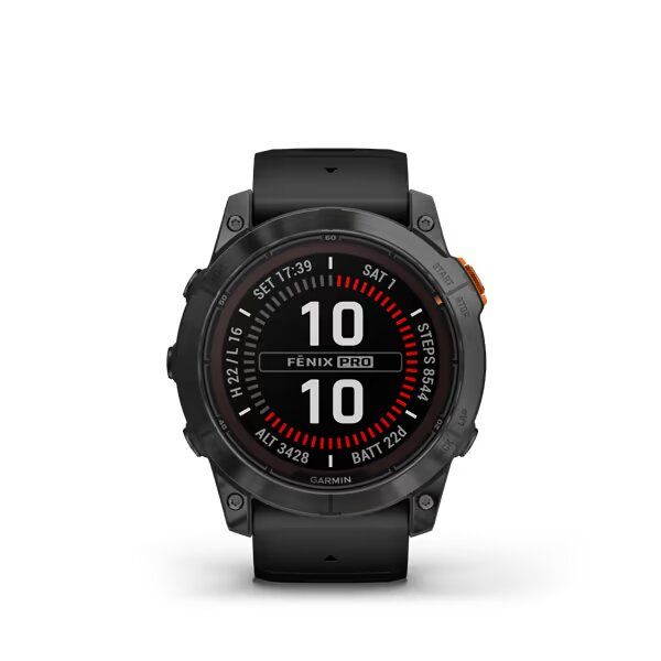 Смарт-годинник Garmin Fenix 7X Pro – Solar Edition сланцевий сірий з чорним ремінцем