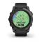 Смарт-годинник Garmin Fenix 7X Pro Sapphire Solar Edition темно-сірий титан DLC Carbon з чорним ремінцем