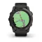 Смарт-годинник Garmin Fenix 7X Pro Sapphire Solar Edition темно-сірий титан DLC Carbon з чорним ремінцем