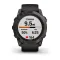 Смарт-годинник Garmin Fenix 7X Pro Sapphire Solar Edition темно-сірий титан DLC Carbon з чорним ремінцем