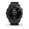 Смарт-годинник Garmin Fenix 7X Pro Sapphire Solar Edition темно-сірий титан DLC Carbon з чорним ремінцем