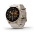 Смарт-годинник Garmin fenix 8 AMOLED 43 мм Sapphire золотистий/вапняково-сірий шкіряний ремінець