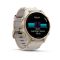 Смарт-годинник Garmin fenix 8 AMOLED 43 мм Sapphire золотистий/вапняково-сірий шкіряний ремінець