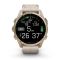 Смарт-годинник Garmin fenix 8 AMOLED 43 мм Sapphire золотистий/вапняково-сірий шкіряний ремінець