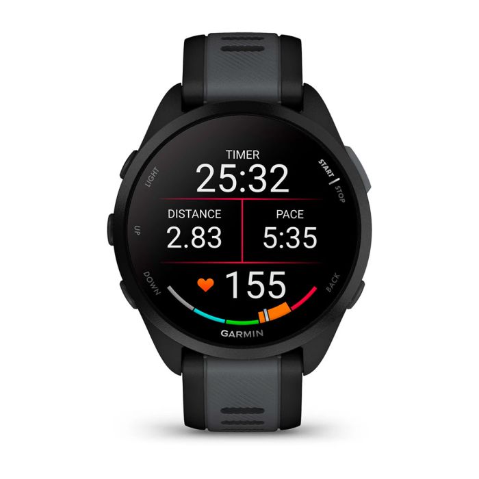 Смарт-годинник Garmin Forerunner 165 чорний/сланцевий сірий