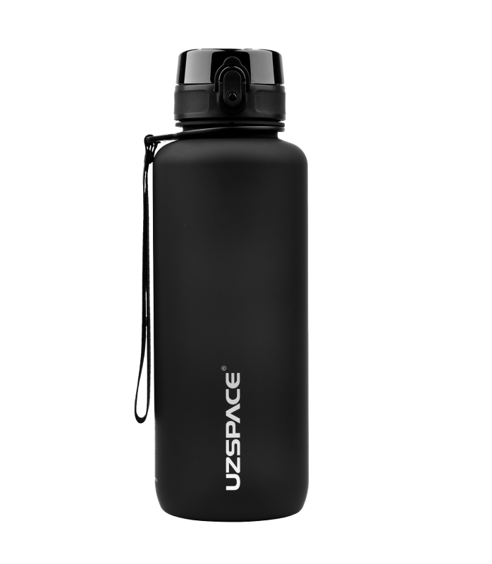 Спортивна пляшка для води Uzspace Colorful Frosted-Tritan 1500 мл 3056 (колір - чорний)