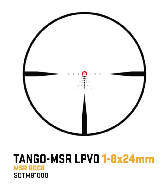 Приціл оптичний Sig Sauer Optics Tango MSR LPVO 1-8X24 SFP MSR BDC8 з підсвічуванням SOTM81000